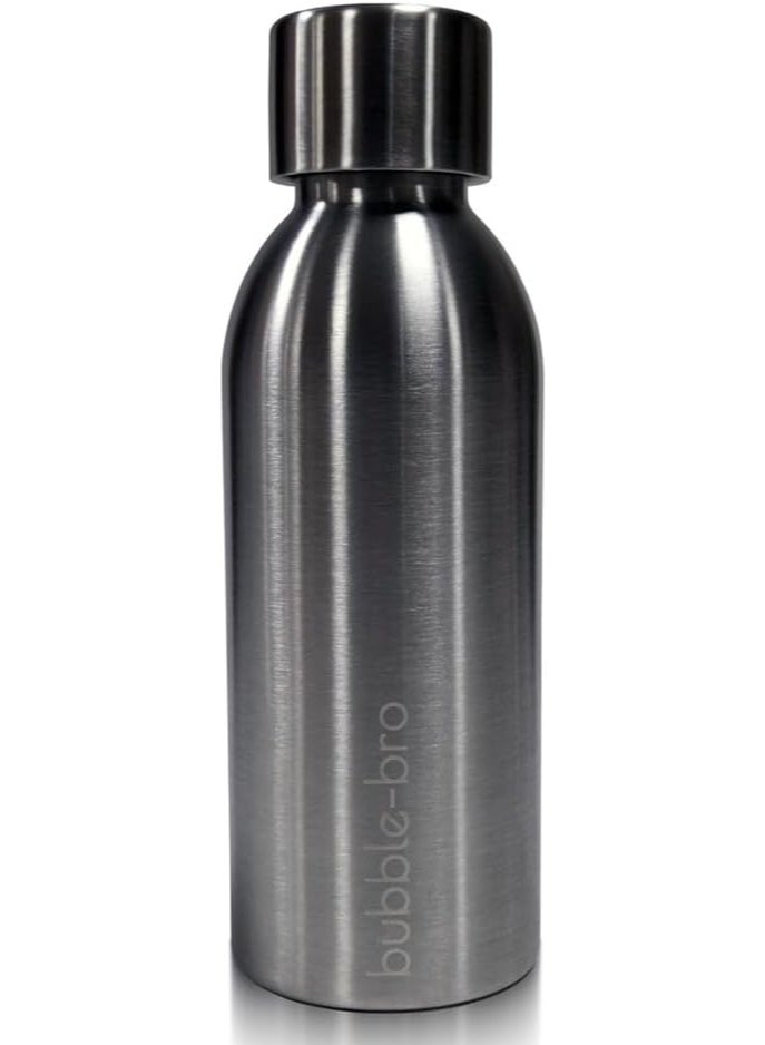 bubble-bro bubblebro Versa Stainless Steel Edition - Comes with 2 x 60L CO₂ Cylinders, 1 x additional 1L SS Bottle & 2 x 500ML SS Bottles - Carbonate Any Drink - Limited Edition (Metallic Grey) - Image 3