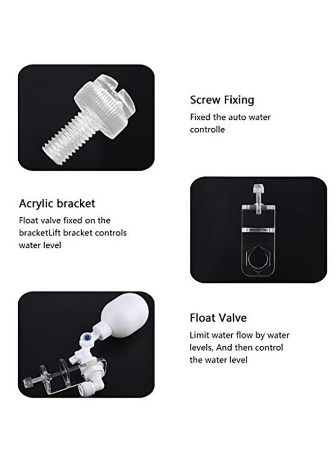 SYOSI - SYOSI Float Ball Valve, Aquarium Auto Water Filler Water Level Controller for Fish Tank Adjustable Float Valve Top-Off Water System for Aquarium - Image 1