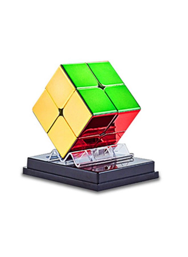 CuberSpeed Cyclone Boys Metallic 2X2 M Speed Cube Shiny Cube Mirror Reflective Stickerless Magnetic Cyclone Boys Metallic 2X2X2 M Puzzle - Image 1