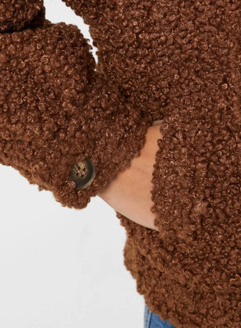 FOREVER 21 Oversized Teddy Jacket
