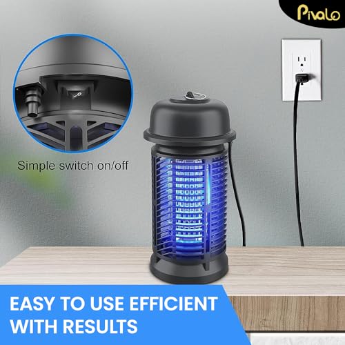 Pivalo Bug Annihilator Insect Killing Machine Mosquito Eliminator 20W Electric Bug Zapper with Shock-Resistant ABS UV Light Residential & Commercial Pest Catcher (Black, Pack of 1) - Image 4