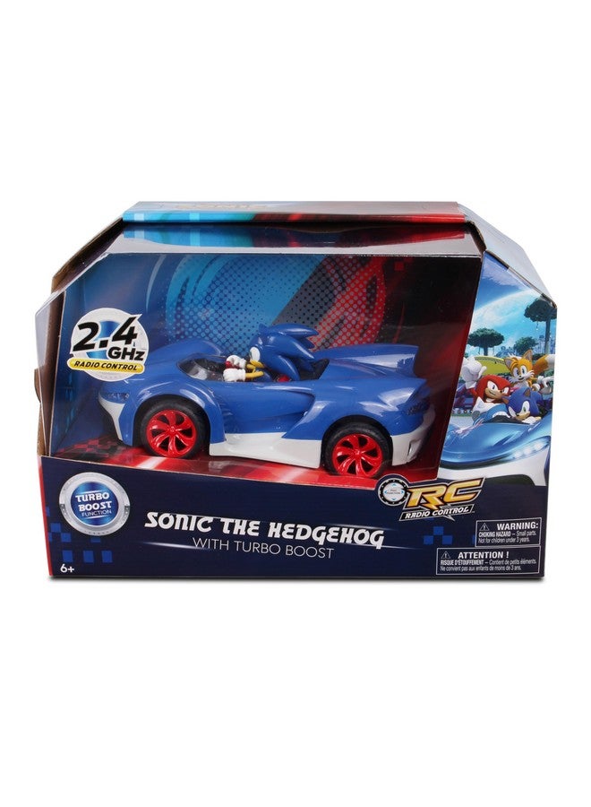 Nkok NKOK Team Sonic Racing 2.4GHz Radio Control Toy Car with Turbo Boost - Sonic The Hedgehog 601, Features Working Lights, Adjustable Front Wheel Alignment, Super Fun and Easy, Ages 6 and up  - Image 2