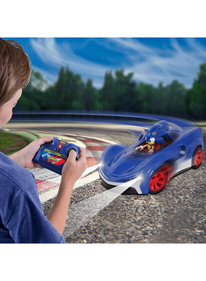 Nkok NKOK Team Sonic Racing 2.4GHz Radio Control Toy Car with Turbo Boost - Sonic The Hedgehog 601, Features Working Lights, Adjustable Front Wheel Alignment, Super Fun and Easy, Ages 6 and up  - Image 5