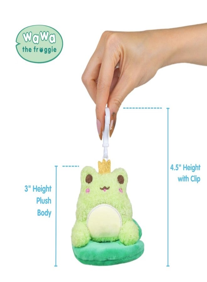 Cuddle Barn دمى كادل بارن بلش غولز - واوا فيتس واوا سيتس صندوق عمياء سلسلة 1 | ضفدع كيوت كاواي قابل للجمع، 3 بوصات - Image 5