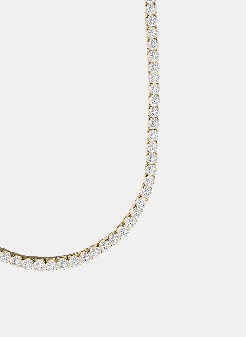 Liu Jo Necklace with rhinestones monogram closure