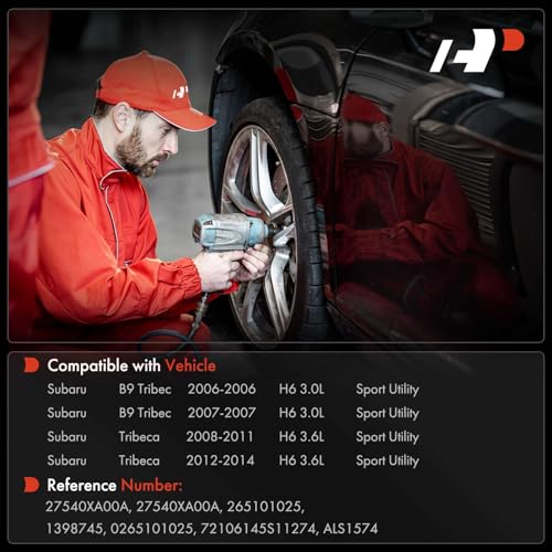 A-Premium ABS Wheel Speed Sensor Compatible with Subaru Models - B9 Tribeca 2006-2007, Tribeca 2008-2014, Sport Utility - Front Driver or Passenger Side, Replace# 0265101025, 72106145S11274 - Image 2