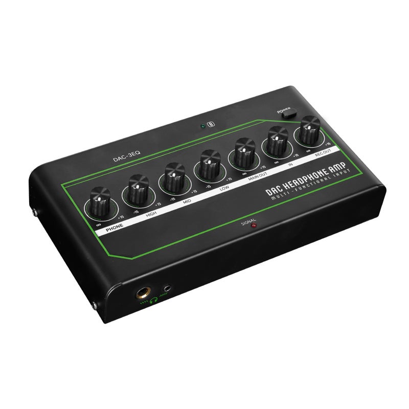 مضخم سماعات DAC للألعاب يدعم مقاومة 16-300 أوم مع مداخل بلوتوث وبصري ومحوري وUSB Type-C - محول DAC هاي فاي مع تعديل مستقل للتردد لأجهزة الألعاب والتلفزيونات والحواسيب - Image 3