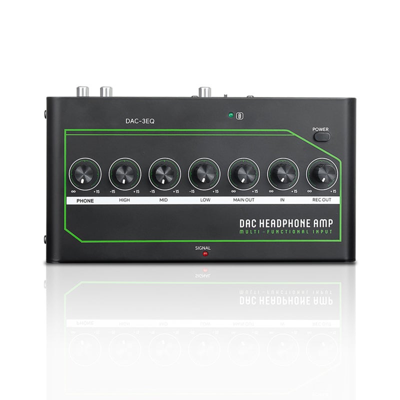 مضخم سماعات DAC للألعاب يدعم مقاومة 16-300 أوم مع مداخل بلوتوث وبصري ومحوري وUSB Type-C - محول DAC هاي فاي مع تعديل مستقل للتردد لأجهزة الألعاب والتلفزيونات والحواسيب - Image 2