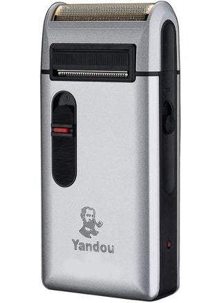 Chin Smoothing Machine For Men by Styleader and yandou, with 24K Gold Coated Foil Blade and Popup Beard Trimmer, Rechargeable Electric Razor for Men -Silver - pzsku/Z6F06F4F414F58A843B39Z/45/_/1704284814/7d1ec377-3ee9-44ee-a9ce-efa7014fbd49