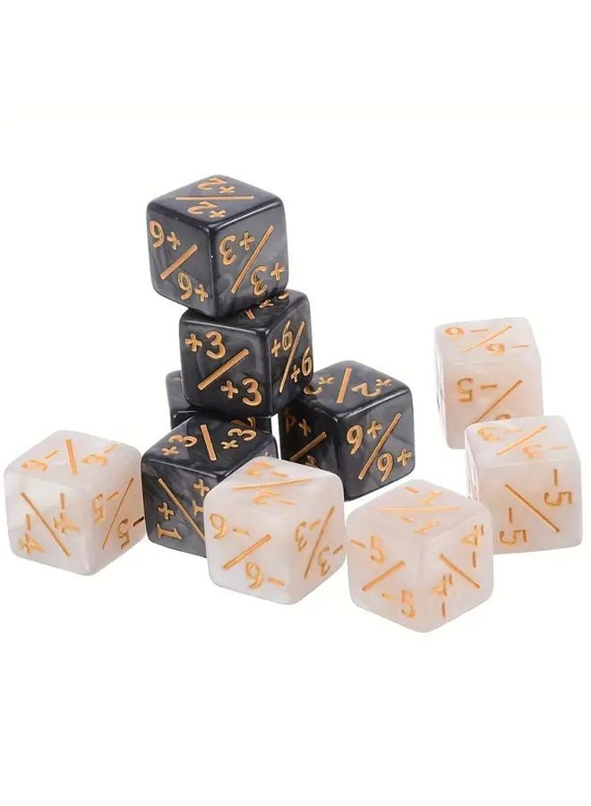 مجموعة من 12 نردًا ثنائي اللون مقاس 16 ملم بنمط اللؤلؤ للتعليم الرياضي وألعاب السحر والمرح في الحفلات - Image 5