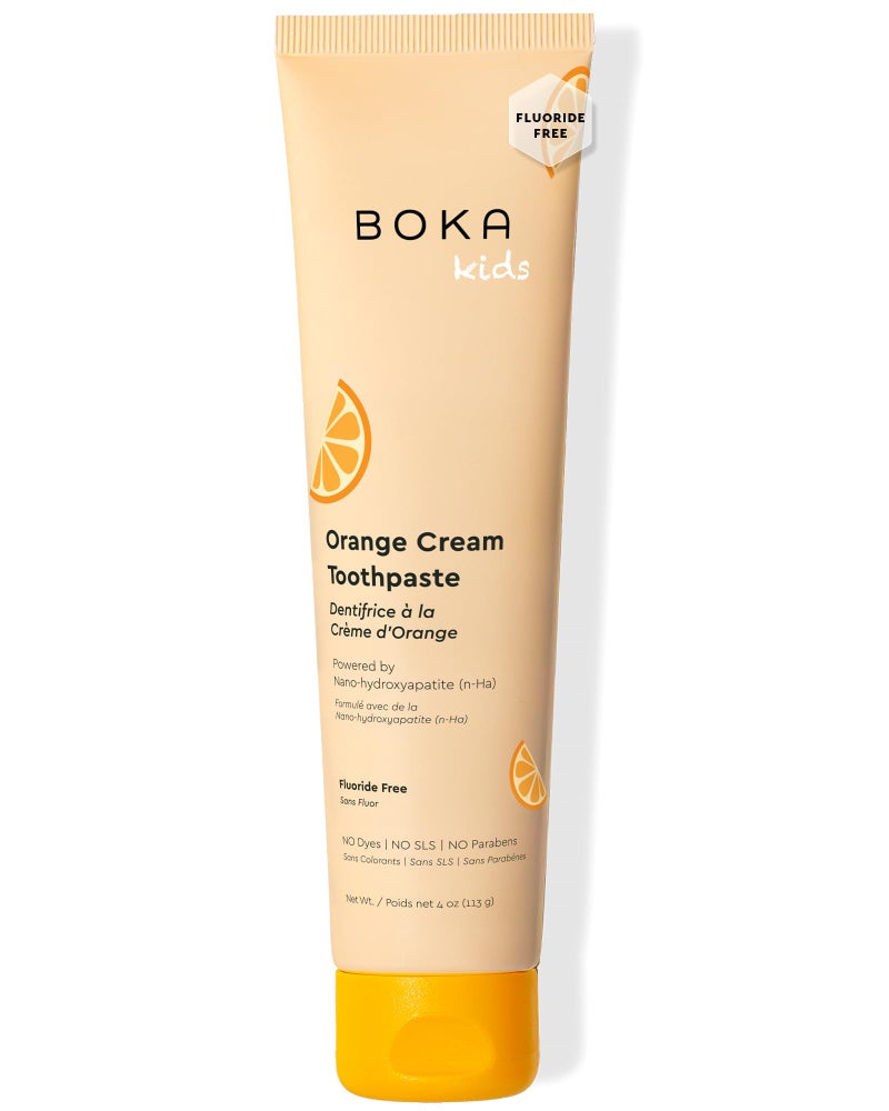 Boka Fluoride Free Toothpaste Nano Hydroxyapatite Toothpaste - Orange Cream Flavor, 4 oz 1Pk US Manufactured - Image 1