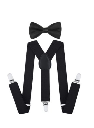 Kids Boy Suspenders Bowtie Set - Adjustable Child Suspender for Toddler and Girls (Black) - pzsku/Z6F071BA6EB4F4166CE0DZ/45/_/1718700754/5ad77f8b-4445-4493-bfb0-908b3884ad58