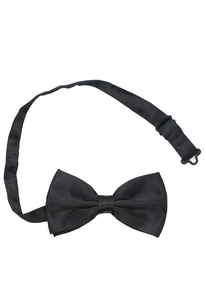Kids Boy Suspenders Bowtie Set - Adjustable Child Suspender for Toddler and Girls (Black)