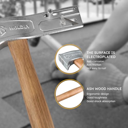 Holdly Magnetic Roofing Hammer, Multifunctional Magnet Roofing Hatchet,A Magical Roofing Tool for Quick Installation of Roofing Nails and Felt Hats - Image 5