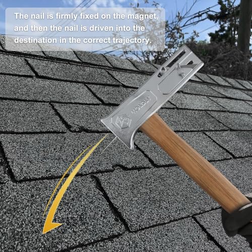 Holdly Magnetic Roofing Hammer, Multifunctional Magnet Roofing Hatchet,A Magical Roofing Tool for Quick Installation of Roofing Nails and Felt Hats - Image 3