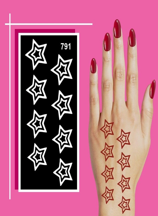 Komstec Elegant Wedding Mehndi Stencil Combo for Bridesmaids and Guests - Image 5