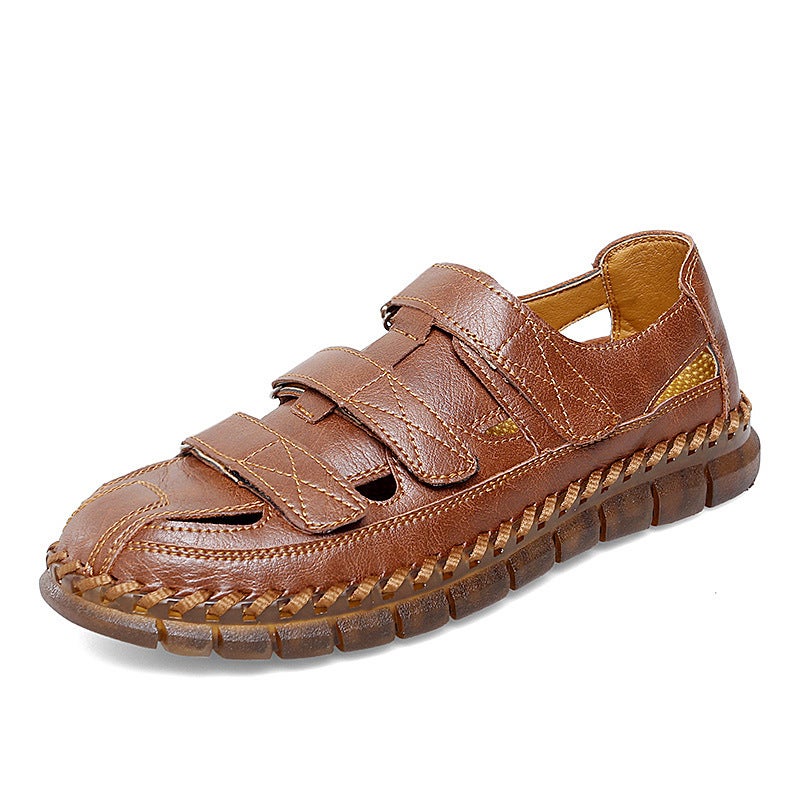 Summer Casual Men'S Sandals Genuine Leather Sandals All-Matching Men'S Shoes Summer Plus Size Men'S Outdoor Leather Sandals - Image 2