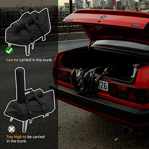 NOELIFE Carry Cover for Ooni Karu 12 and Karu 2 Pizza Oven, Waterproof Pizza Oven Accessories for Ooni 12 with Seperate Chimney Bag, with Bottom Straps for Fixation (Oven Not Included) - Image 3