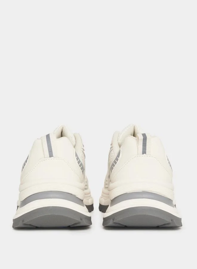 Styli Textured Chunky Mesh Sneakers