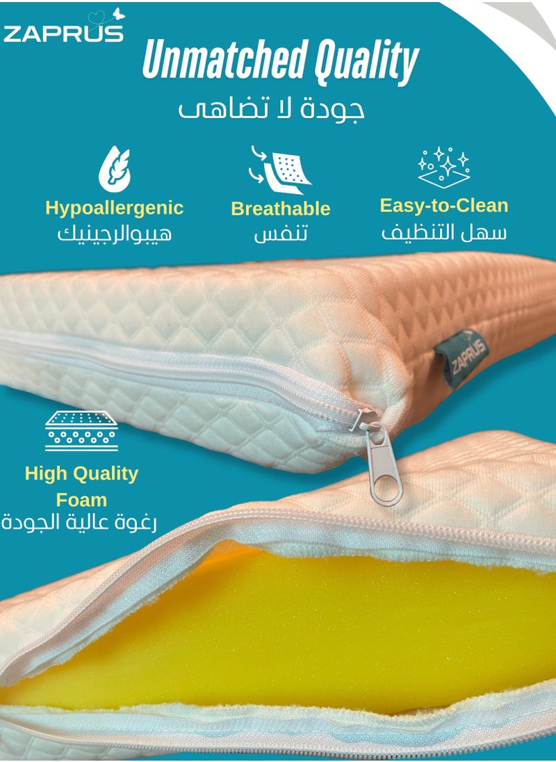 Zaprus - Baby Cot Mattress - Naturally High Density Supportive Foam Toddler Crib Mattresses, Breathable Cotton Fabric, 120x60x10cm - Optimal Comfort & Support for Baby's Sleep - Image 1