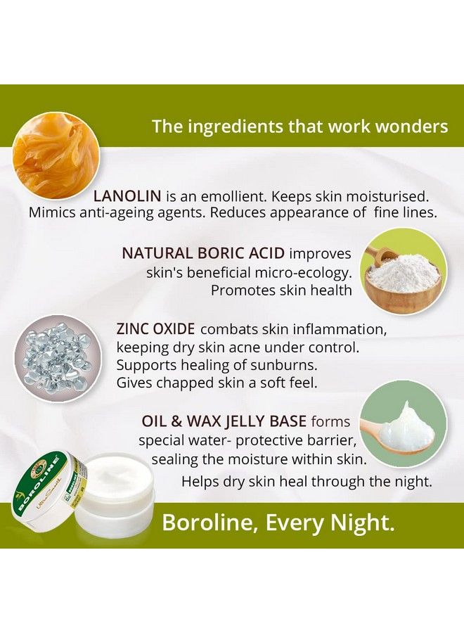 BOROLINE Antiseptic Ayurvedic Cream 100Gm X 1 + Ultrasmooth Night Cream 100Gm X 1 Plus Free Bo Body Lotion Trial Packs 20Ml X 2 ; Softens Smoothens & Repairs Dry Skin (Pack Of 4)  - Image 5