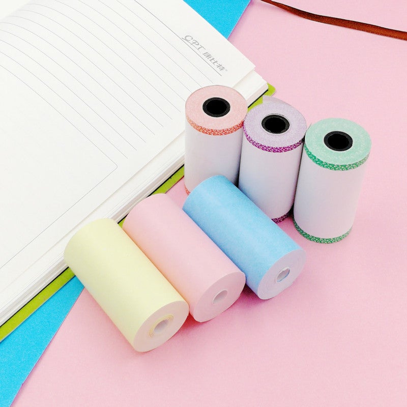 Meow Meow Machine Ericsson Wrong Question Machine 57*30 Color Sticker Color Paper Self-Adhesive Label Paper Thermal Printing Paper - Image 2