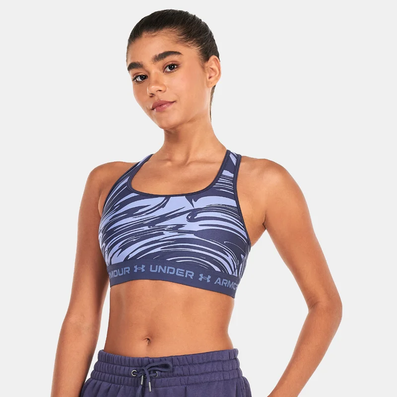 UNDER ARMOUR Women's Armour Medium Support Printed Sports Bra