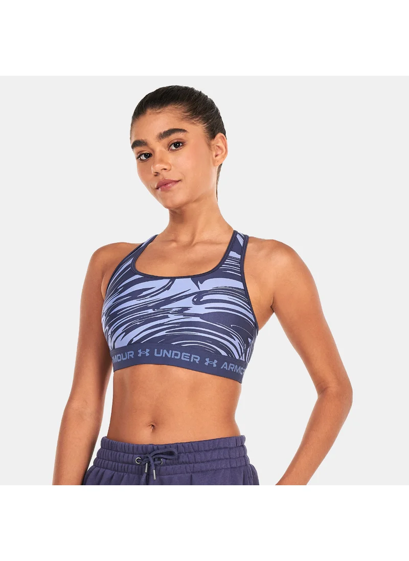 اندر ارمور Women's Armour Medium Support Printed Sports Bra