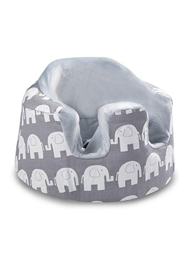 SMTTW Seat Cover Compatible With Bumbo Seat Summer Cooling Breathable Seat Cover For Baby Boy Girl (Grey Elephant) - Image 1