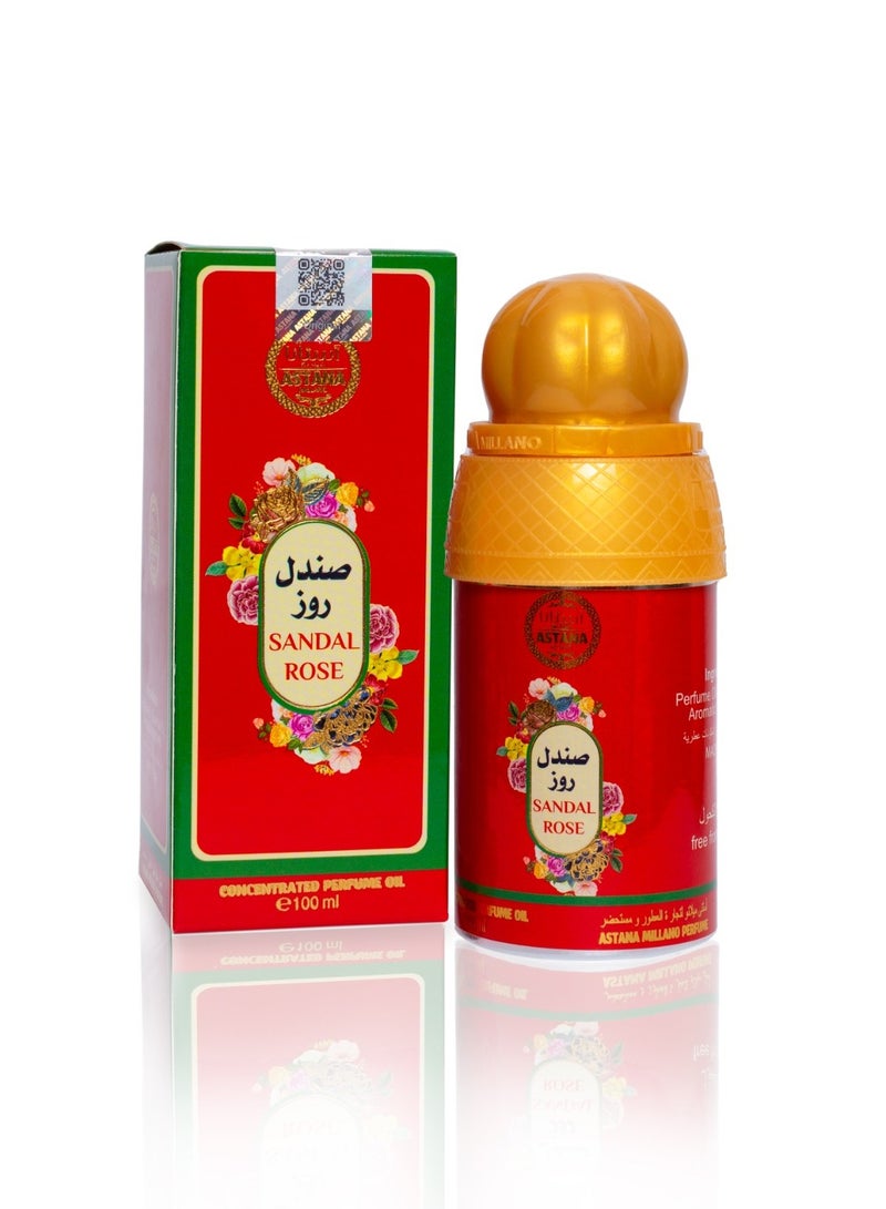 ASTANA MILLANO Concentrated Perfume Oil SANDAL ROSE 100ML by Astano Millano