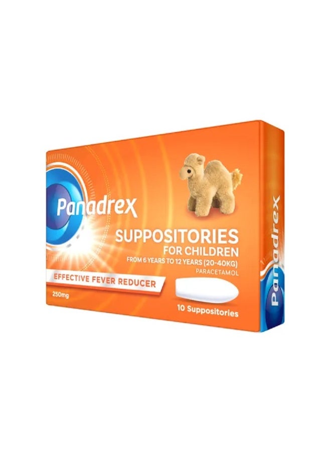 250mg Children Suppositories Pack of 10 – Pediatric Fever  Relief Paracetamol Suppository