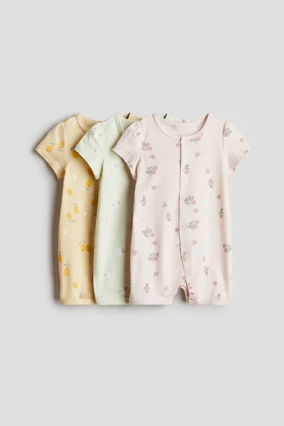 H&M 3-Pack Cotton Pyjamas