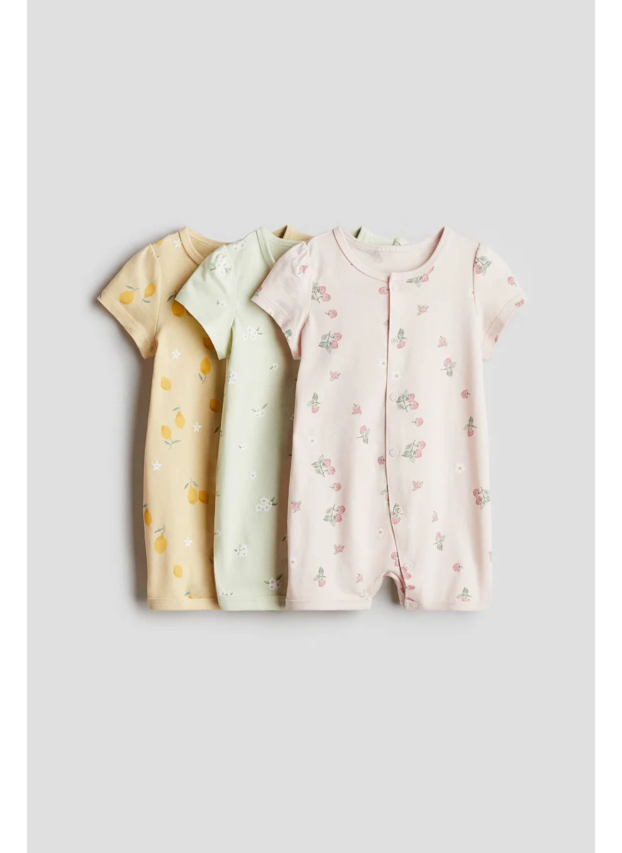 H&M 3-Pack Cotton Pyjamas
