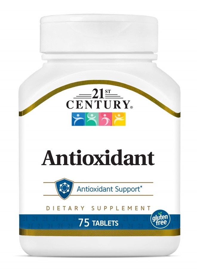 21st Century أقراص آيس المضادة للأكسدة، 75 حبة - Image 1