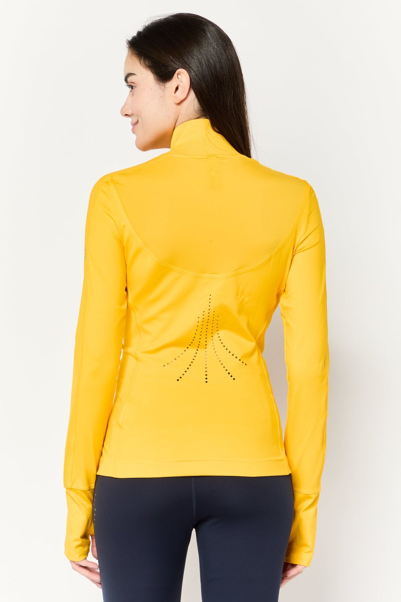 Adidas by Stella McCartney Women Sportswear Fit Training Jackets, Yellow - Image 4
