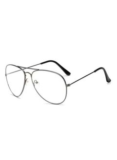 Aviator Reading Glasses Retro Style Reduce Eye Strain Anti Glare Clear Lens Video Gaming Eyeglasses Men and Women Women's Aviator Eyeglass Frames Silver frame