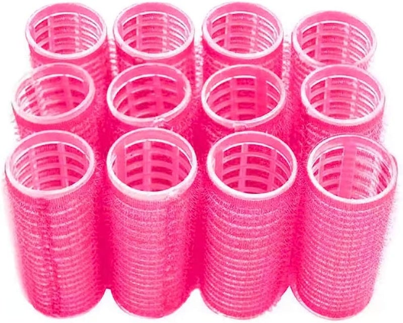 BESSEEK Hair Rollers  12 Pack Self Grip Salon Hairdressing Curlers  Diy Curly Hairstyle Colors May Vary  Small - Image 1