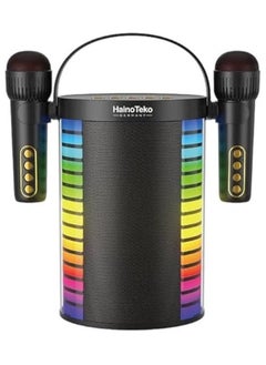 Haino Teko MS97 Bluetooth Wireless Speaker with Wireless Mic – Original High-Quality Sound, Portable Speaker for Parties, Karaoke, Outdoor Events, and Home Use, Perfect for Music, Singing, and Entertainment  - Image 2