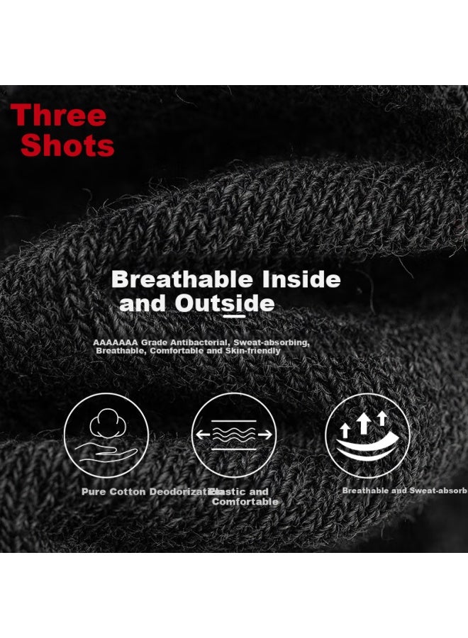 Threegun [jian Series] Men's Socks, Pure Cotton 100%, Odor-resistant And Wear-resistant, Mid-calf Socks For Men, Drawstring, 10a Antibacterial - Image 1
