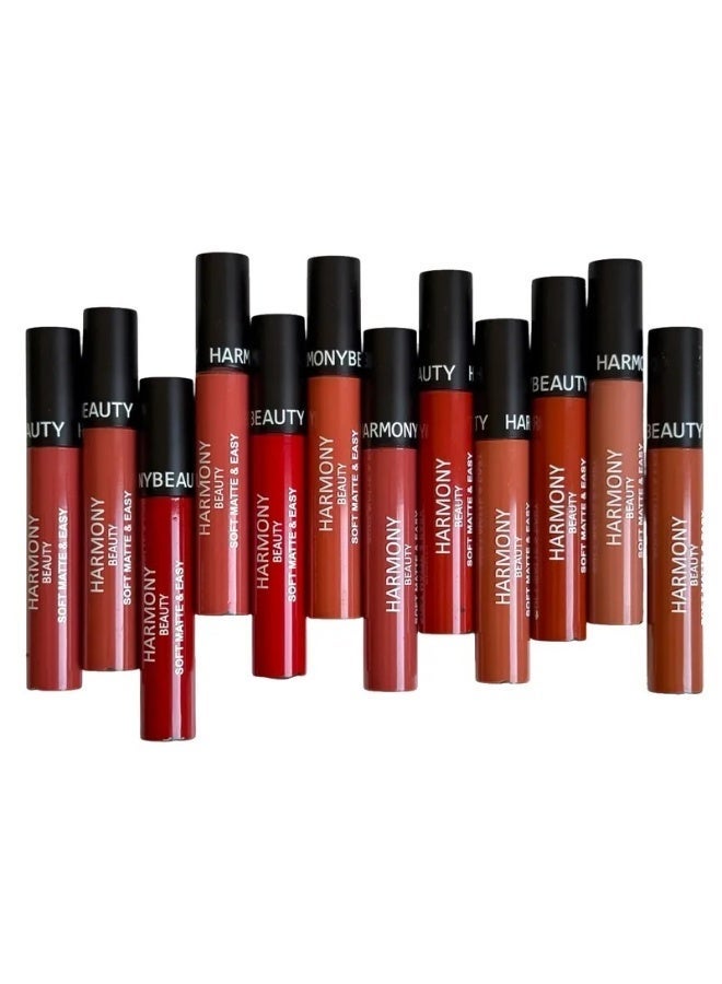 Sephora alternative lipstick, 12 shades, by Harmony Beauty Makeup