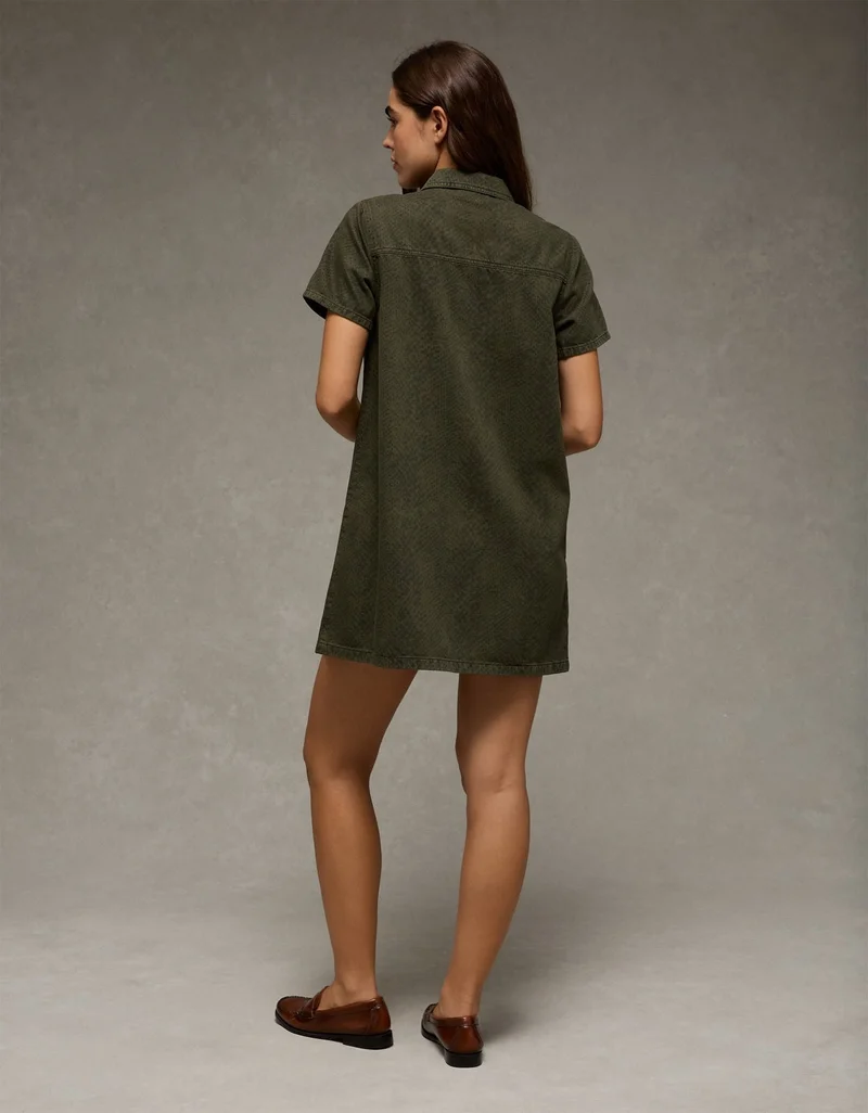 امريكان ايجل فستان ميني بتصميم قميص دنيم