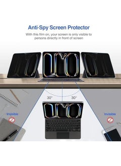 Procases 1 Pack Screen Protector For Ipad Pro 11 Inch M4 2024 Privacy Anti Spy Tempered Glass Film For Ipad Pro 11" 5Th Generation A2836 A2837 A3006  - Image 2