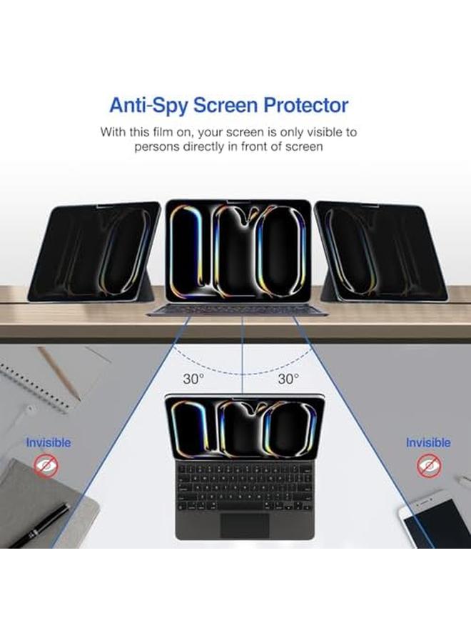 Procases 1 Pack Screen Protector For Ipad Pro 11 Inch M4 2024 Privacy Anti Spy Tempered Glass Film For Ipad Pro 11" 5Th Generation A2836 A2837 A3006 - Image 2