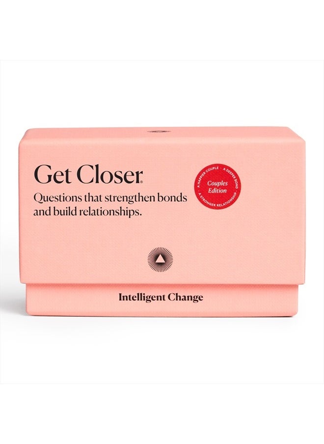Intelligent Change Get Closer Conversation Cards for Couples, Intimacy Deck Card Game, Fun Date Night Ideas, 100 Icebreaker Couple Questions to Strengthen Bonds and Relationships  - Image 1
