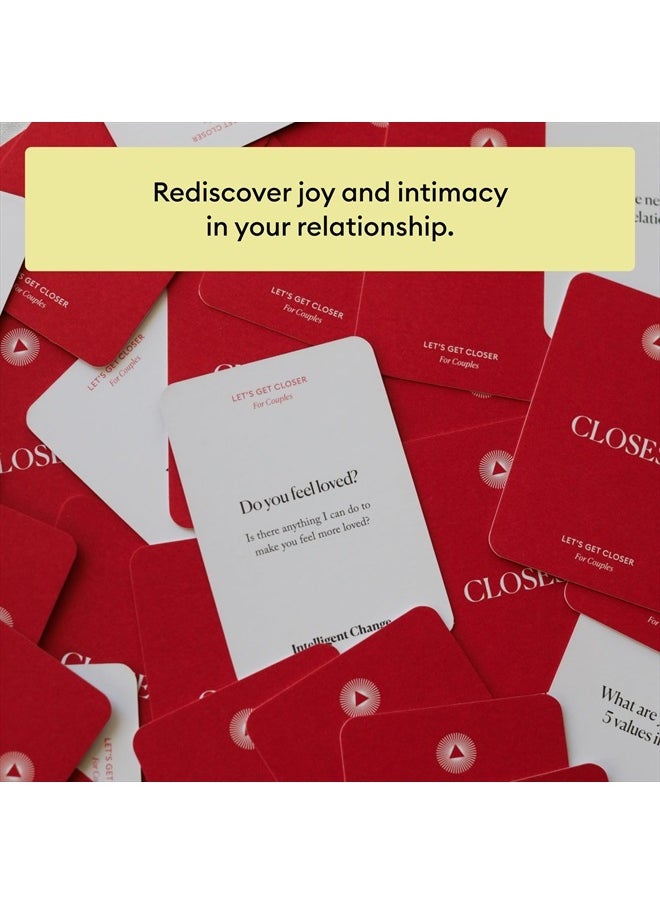 Intelligent Change Get Closer Conversation Cards for Couples, Intimacy Deck Card Game, Fun Date Night Ideas, 100 Icebreaker Couple Questions to Strengthen Bonds and Relationships  - Image 5