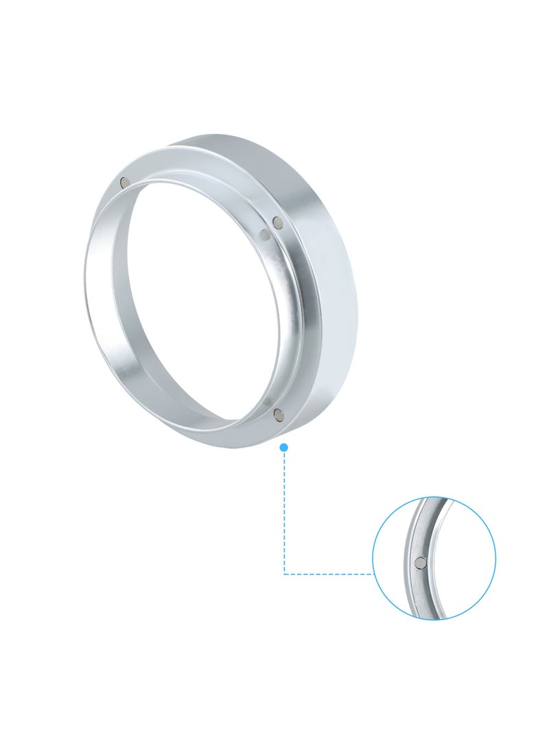 Dosing Ring for Coffee Powder Doser 58mm Portafilter Grinder Distributor Silver  - Image 2