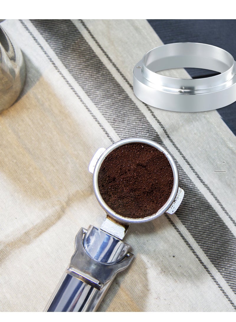 Dosing Ring for Coffee Powder Doser 58mm Portafilter Grinder Distributor Silver  - Image 3