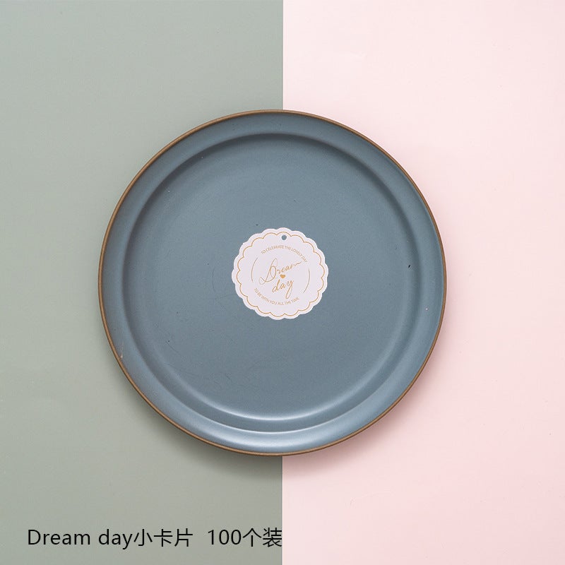 New Creative European-Style High-End Ins Card Greeting Card Mini Bronzing English Christmas Thank You Card - Image 1