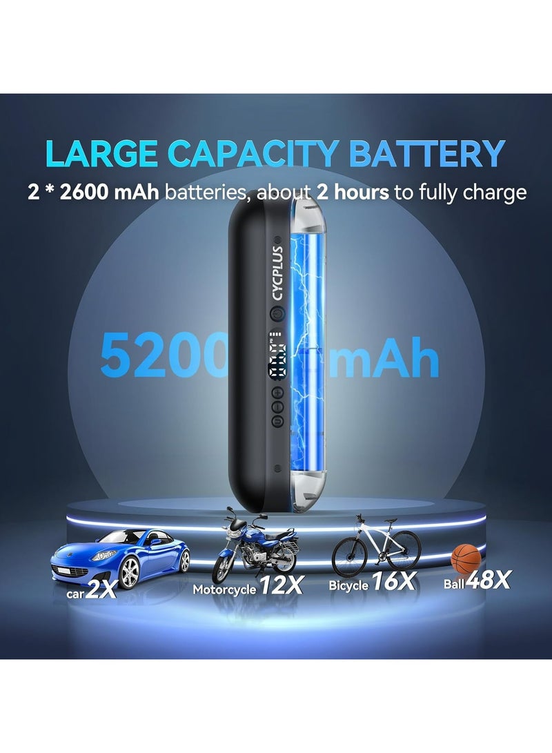 Portable Electric Air Compressor Pump Inflates Car & Bicycle Tires up to 150 PSI - Image 5