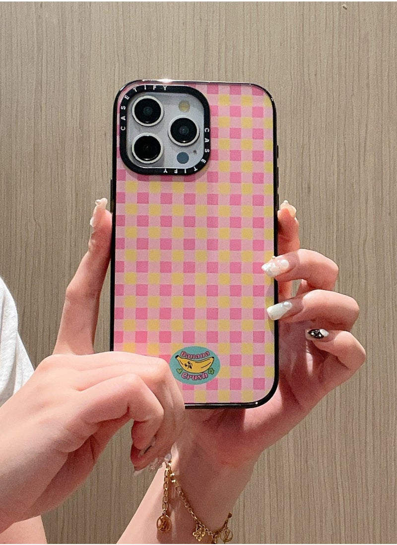 Sunny Gingham Banana Bliss Case for iPhone 14 Pro Max